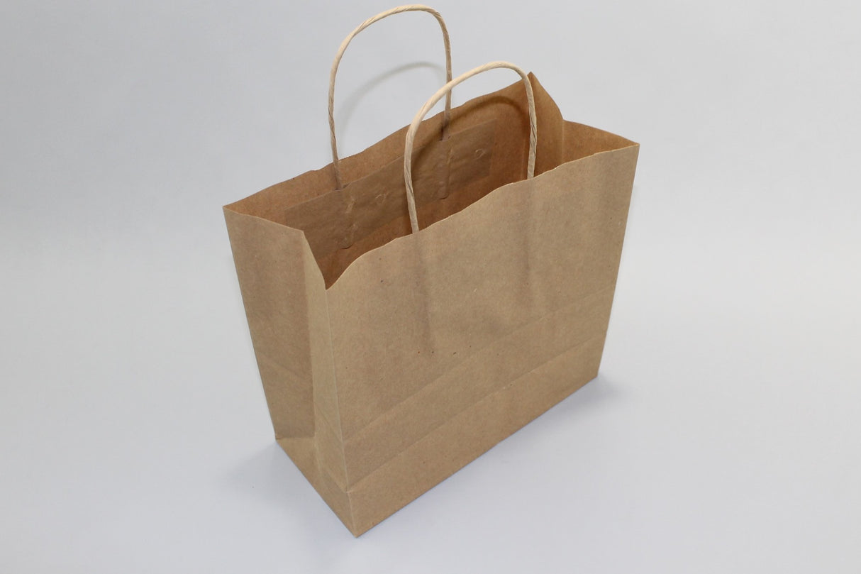 Papiertragetaschen Braun 260x120x350mm - 50 Stk