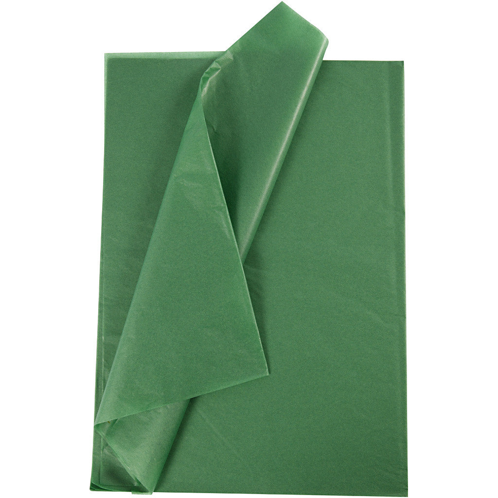 Tissue Paper, sheets 50x70 cm, 14 g, green