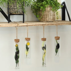 Reagenzgläser mit Kork und Kordel Ø3cm | H: 10cm - 12 Stk