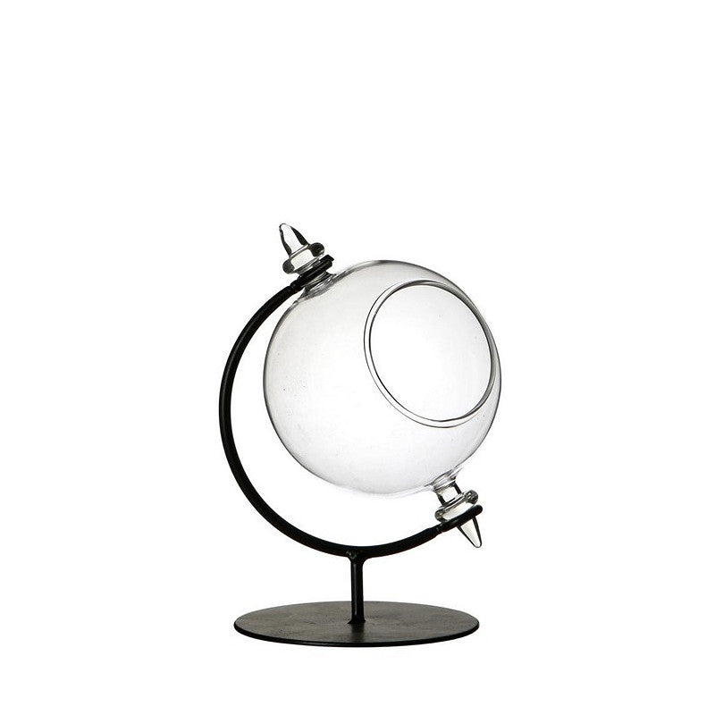 Glaskugel für Teelicht mit Ständer Ø 8 cm, H. 14 cm - 1 Stück