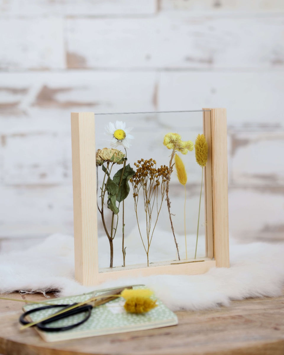 Holzständer für Trockenblumen 19.5x3x21cm - 1 Stk
