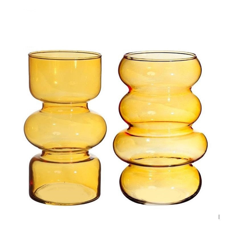 Flower vase Ø100 mm H: 180 mm Ochre