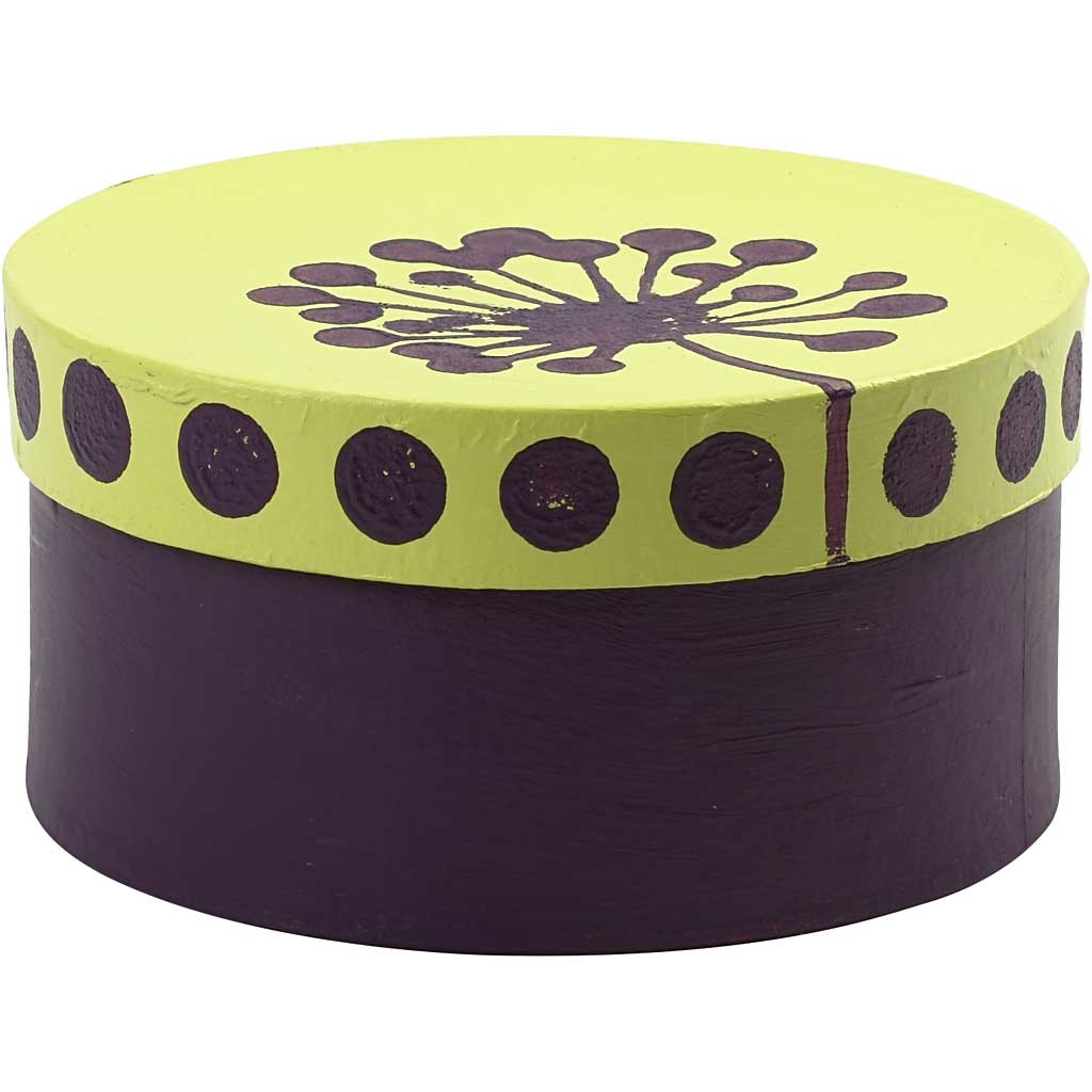Runde Schachteln, T: 10+13+16 cm, H: 5+6,5+7,5 cm - 3 Stk