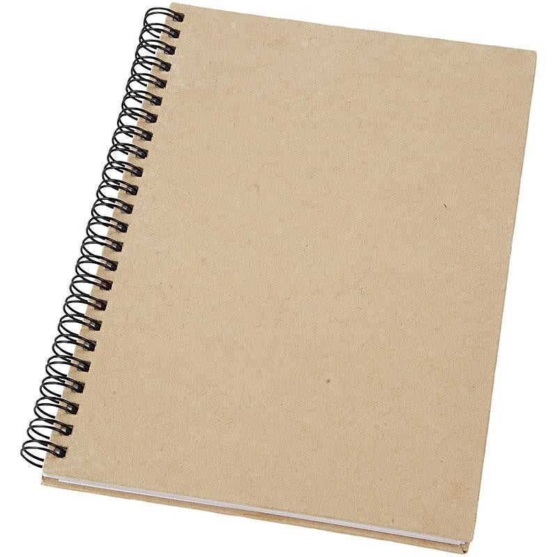 Notizbuch mit Spiralbindung, Braun, A5, 60 g, 1 Stk.
