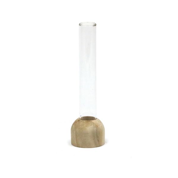 Wooden Base White Test Tube 20x150m