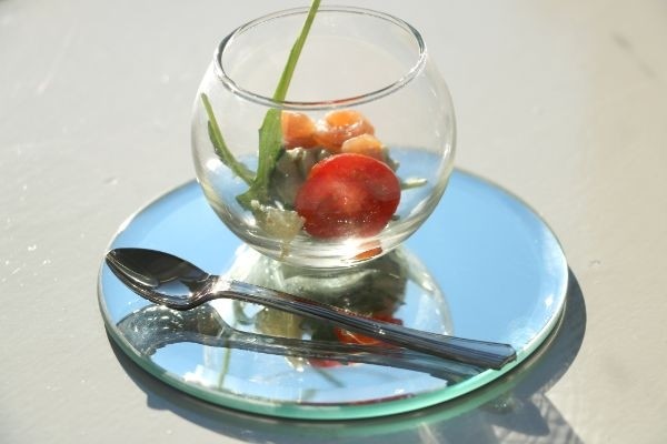 Runde Spiegelplatte Ø12cm mit Schrägkanten - 1 Stk