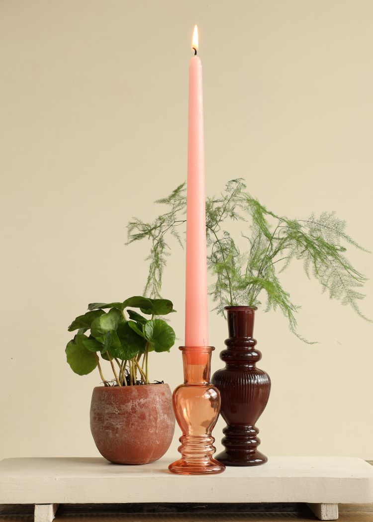 Aromaschale Dunkelrot Bernstein Duft Ø9x8 cm - 6 Stk