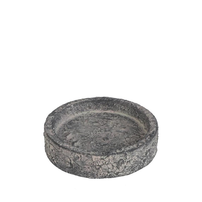 cement wax dish dark grey Ø80 x H20 mm