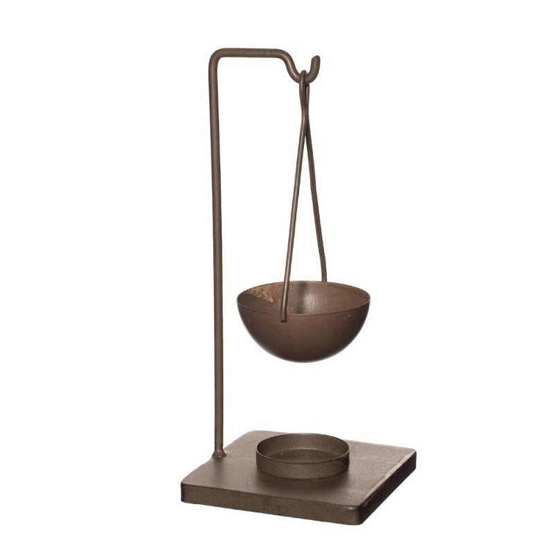 Metal Aroma Cube holder Dark Brown