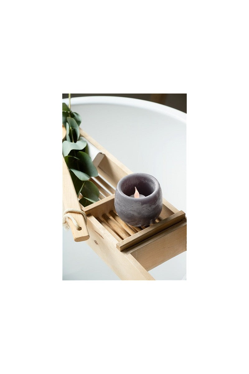 Aromaschale Dunkelgrau Moschus Duft Ø9x8 cm - 6 Stk