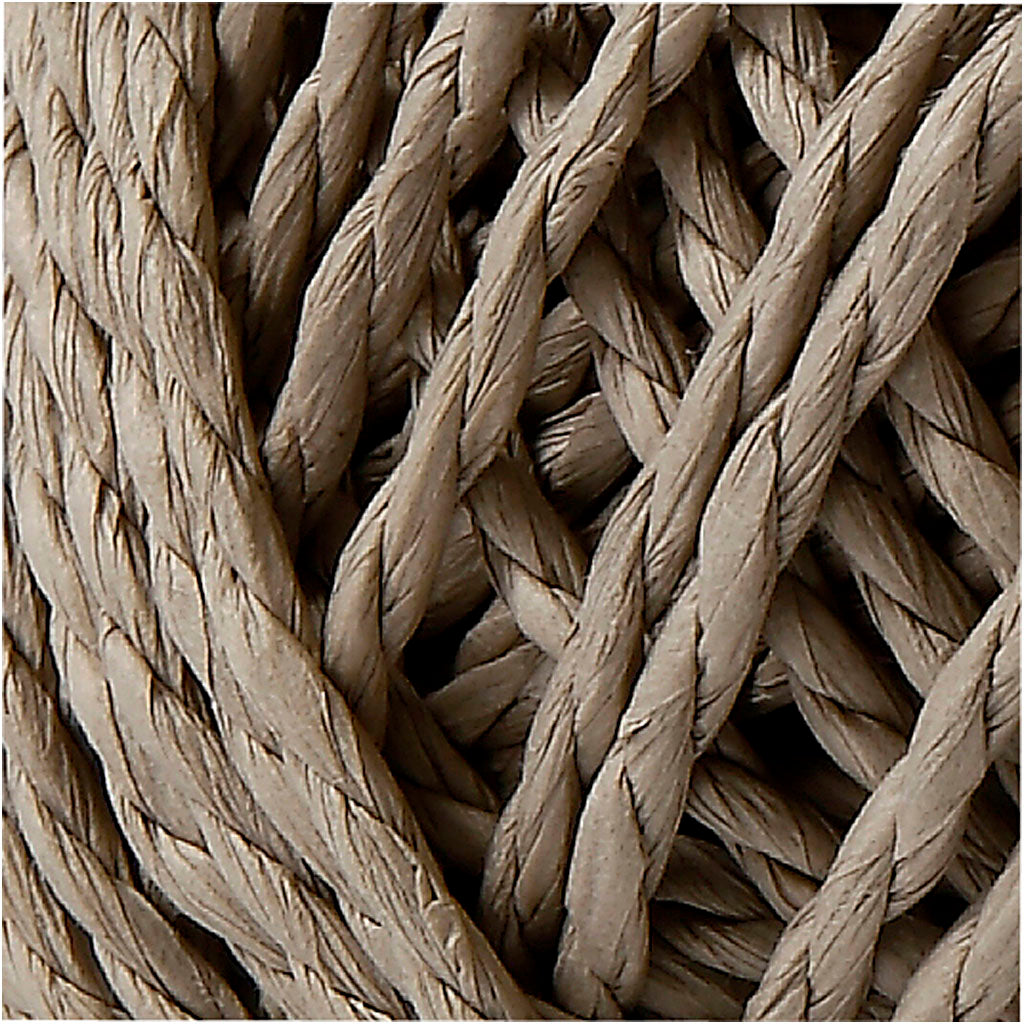 Papiergarn Hellbraun 2,5 - 3 mm dick - 150 gram