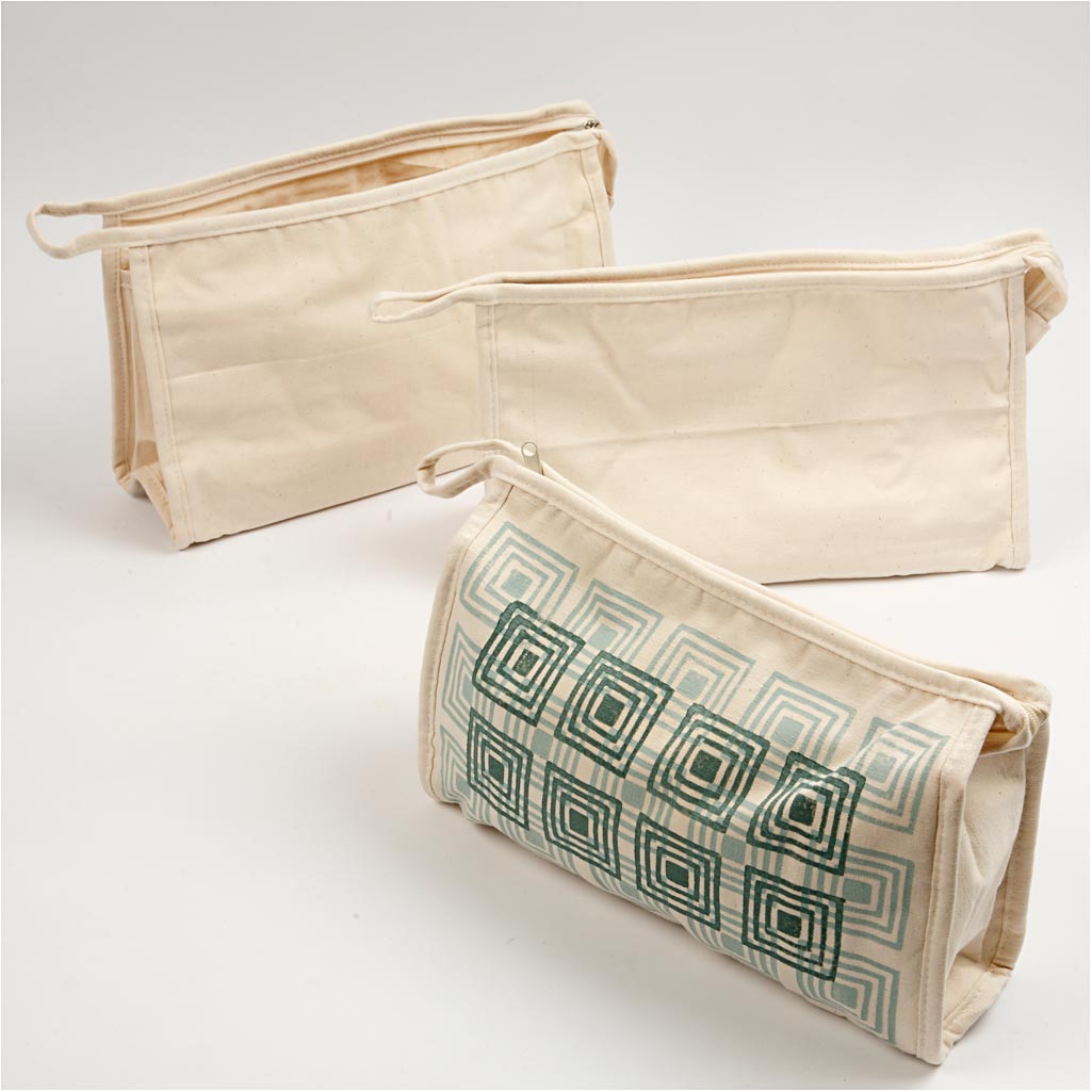 Toilettentaschen, Größe 28x17x10cm, hell natur - 1 Stk