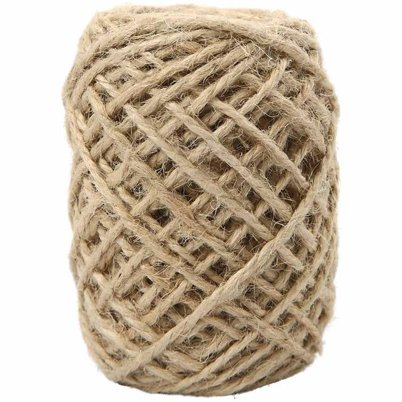 Naturhanf 1 -2 mm, natural - 30 mtr