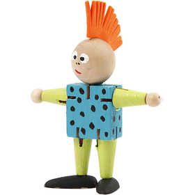 Elastische Figur, H: 8 cm, 5 Stk./ 1 Pck.