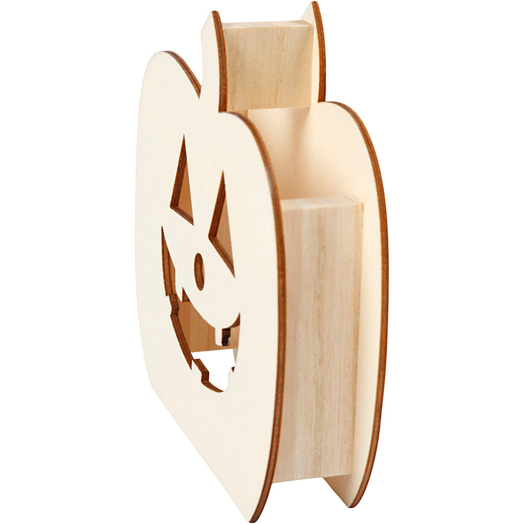 Halloween-Figur, Kürbiskopf, H: 13 cm, Tiefe 3 cm, B: 13,5 cm, 1 Stk