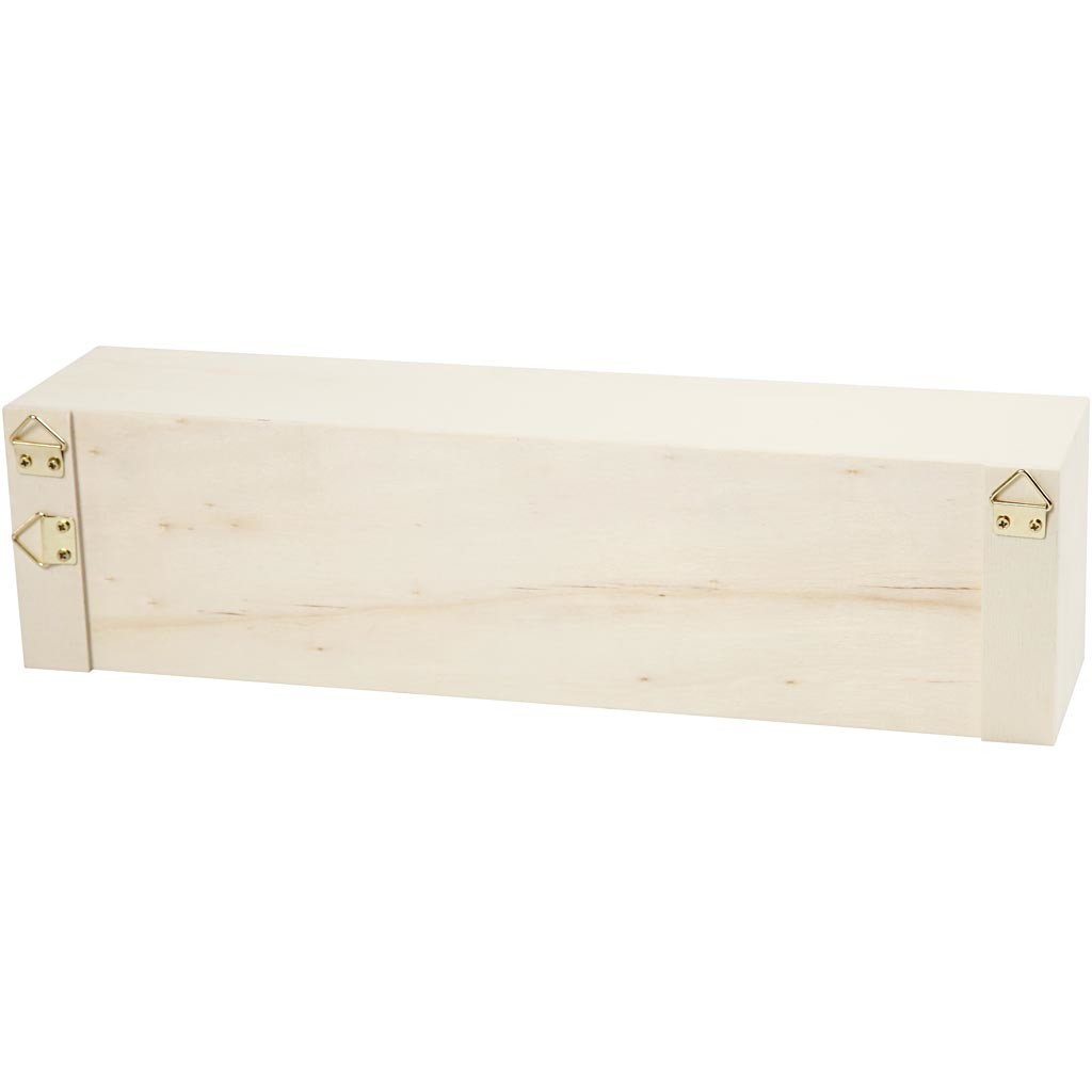 Kommode, 4 Schubladen, Größe 9,2x34,7 cm, Innenmaß 7,2x7,2 cm, Sperrholz - 1 Stk