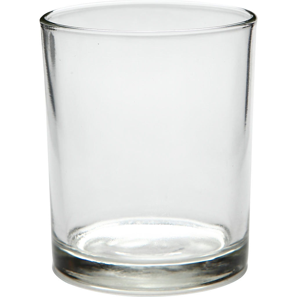 Teelichtglas, H: 8,4 cm, D: 7 cm, 240 ml, 12 Stk./ 1 Box