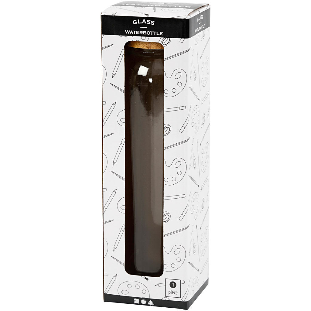 Wasserflasche, H 22 cm, D 6,7 cm, 500 ml - 1 Stk