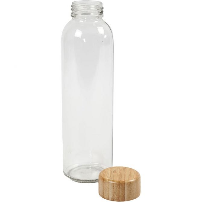 Wasserflasche, H 22 cm, D 6,7 cm, 500 ml - 1 Stk