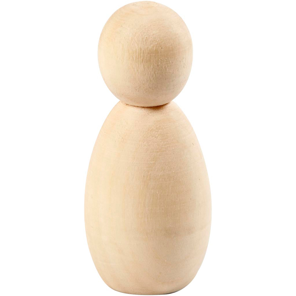 Body, H: 6 cm, poplar wood