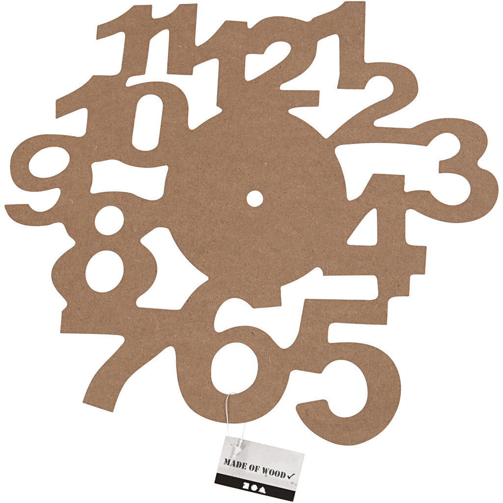 Zifferblatt, D: 30 cm, MDF, Dicke 3 mm