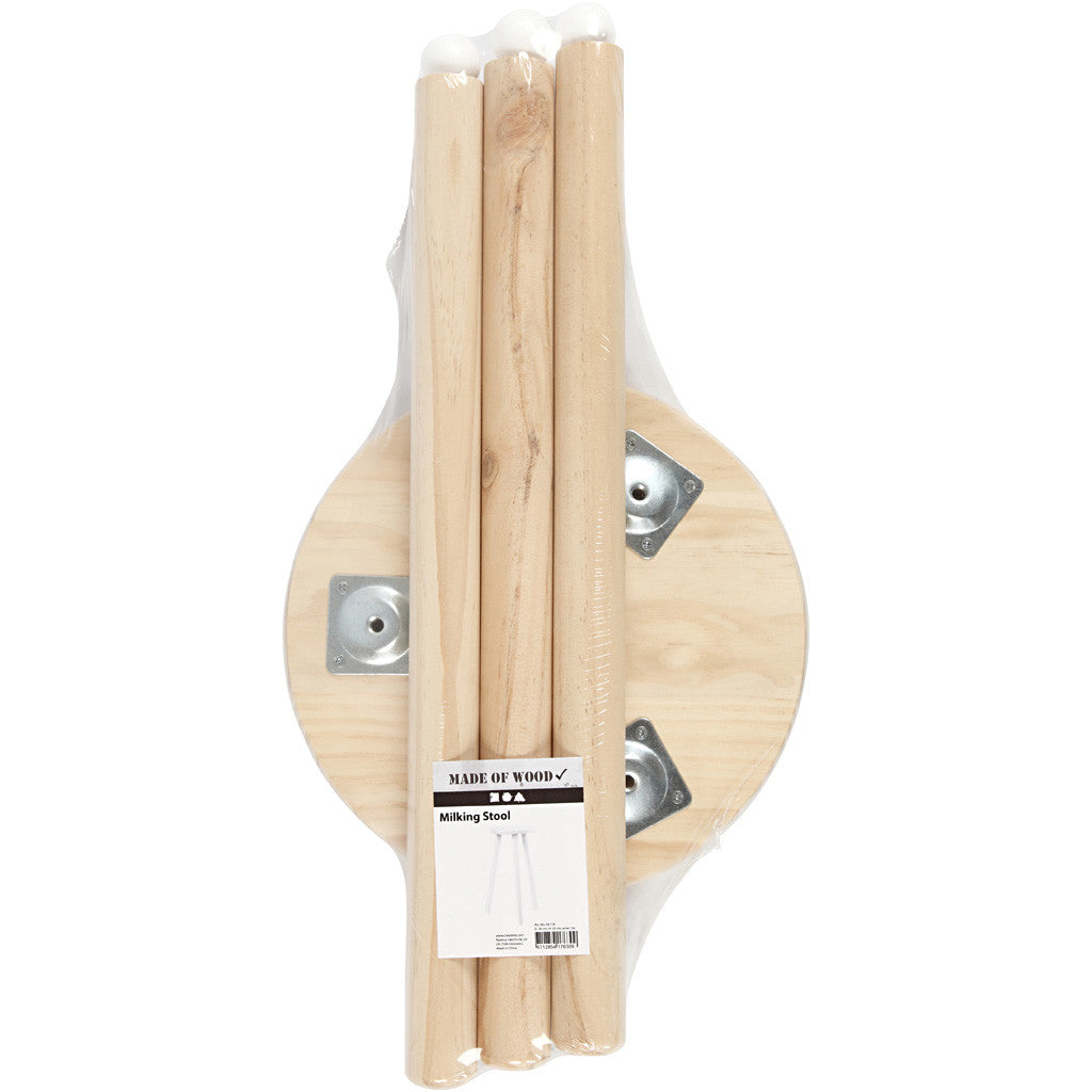 Melkschemel, D: 26 cm, H: 50 cm, Kiefer - 1 Blätter