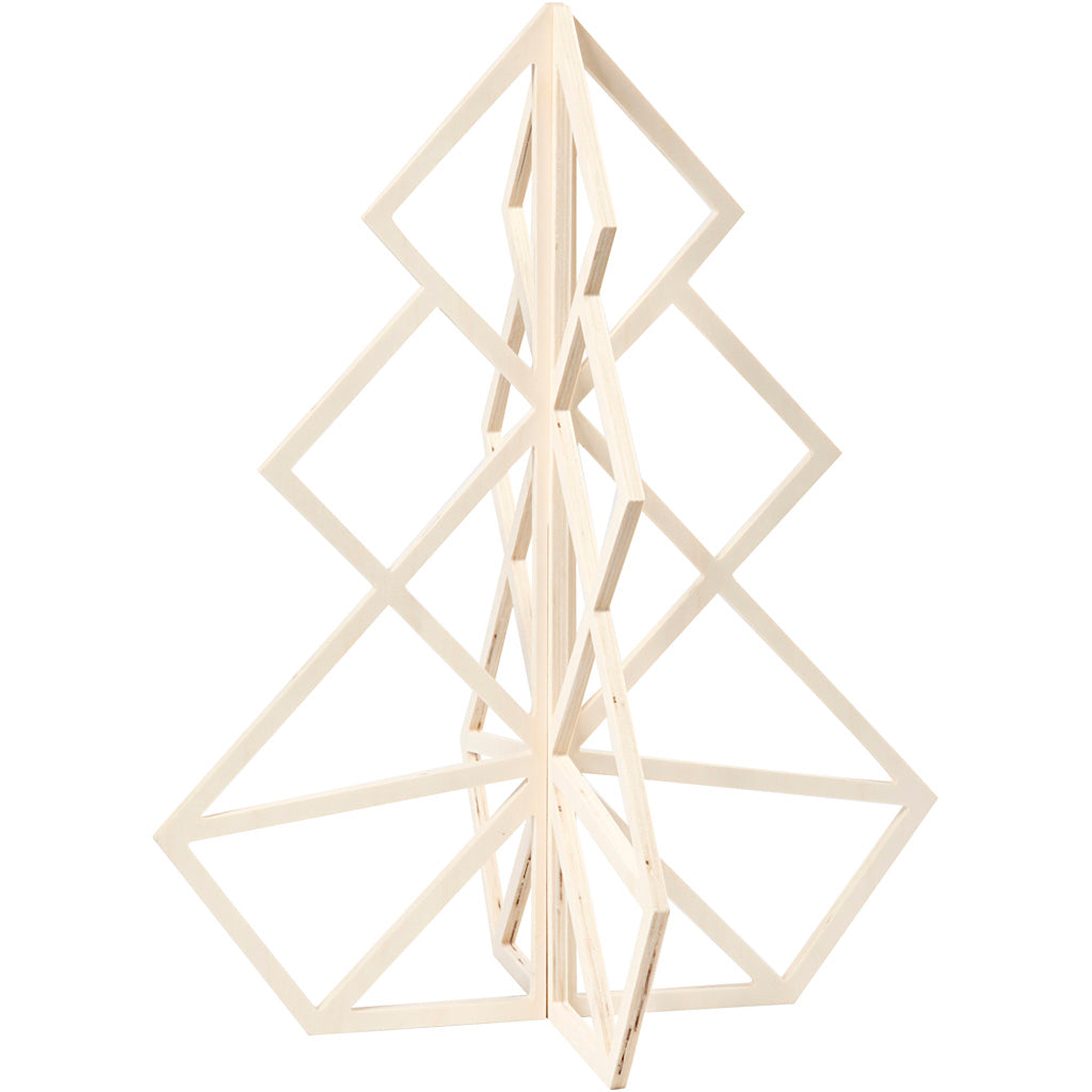 Christmas Tree, H: 60 cm, W: 48 cm, plywood