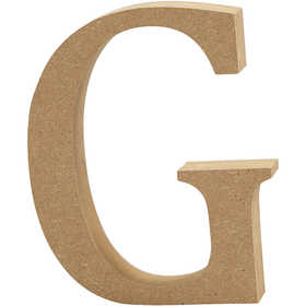 Buchstabe G, 13 cm 2 cm MDF - 1 Stk