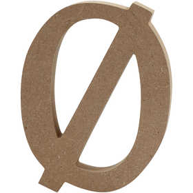 Brief, Ø 130x20mm MDF - 1 Stk