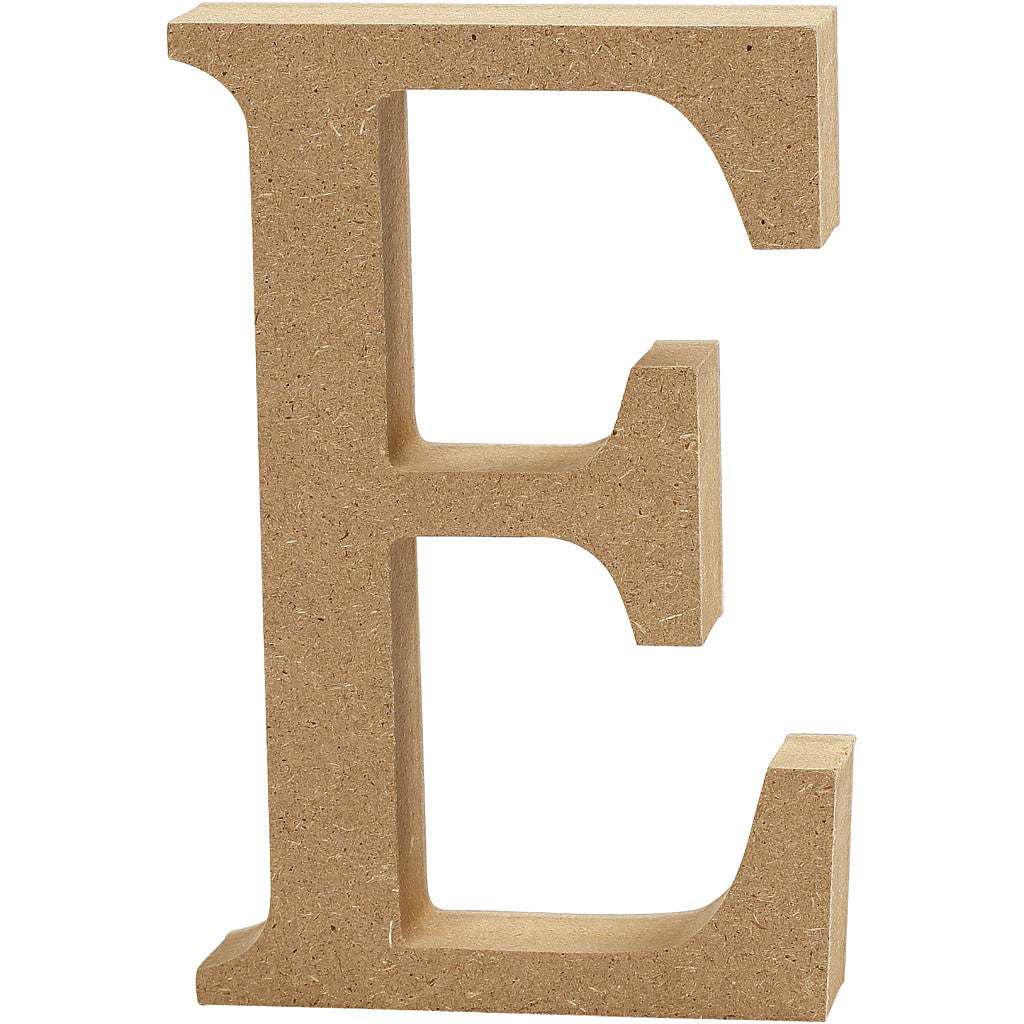 Buchstabe E, 80x15mm, MDF - 1 Stk