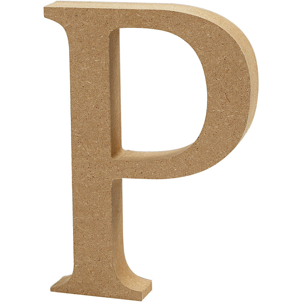 Buchstabe P, 80x15mm, MDF - 1 Stk