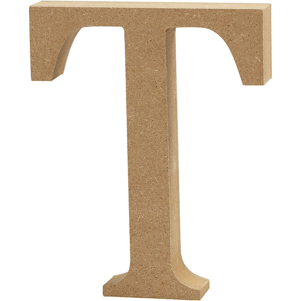 Buchstabe T, 80x15mm, MDF - 1 Stk