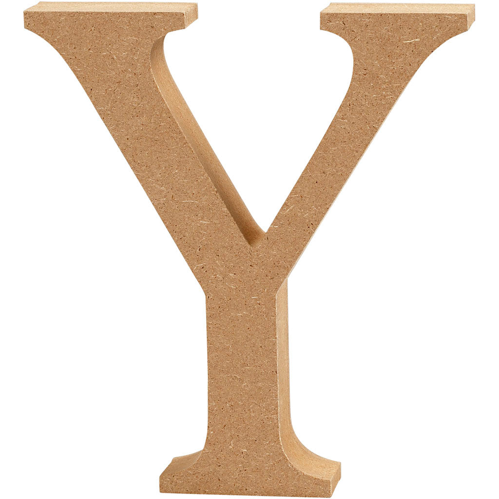 Letter Y, H: 8 cm, thickness 1.5 cm, MDF