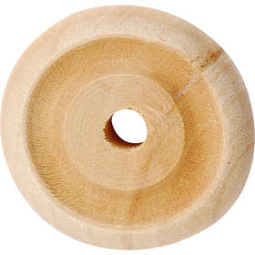 Holzknöpfe D: 2.4x0.8cm- Dicke 0.8cm - Lochgröße 0.3cm - 40 Stk