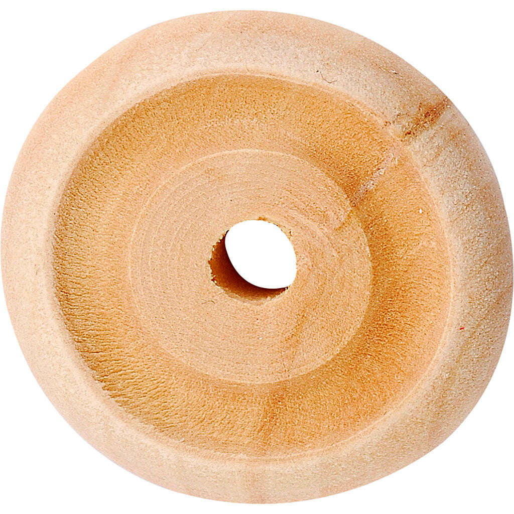 Wheel, D: 24x8 mm, thickness 8 mm, china berry, hole size 3 mm