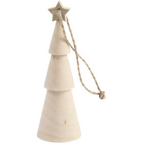 Weihnachtsbaum aus Holz - H: 9cm - 1 Stk