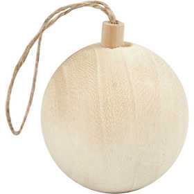 Weihnachtsschmuck aus Holz - D: 5.5cm - 1 Stk