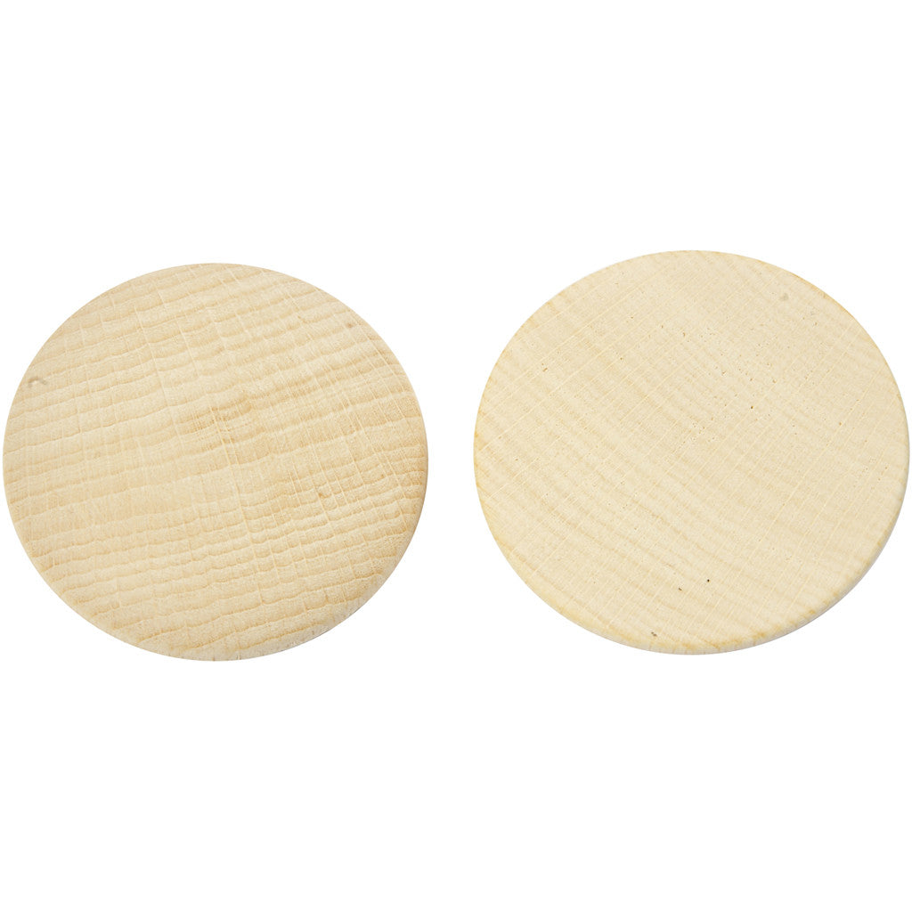 Holzknöpfe 50x10mm - Zedrachbaum-Holz - 50 Stk