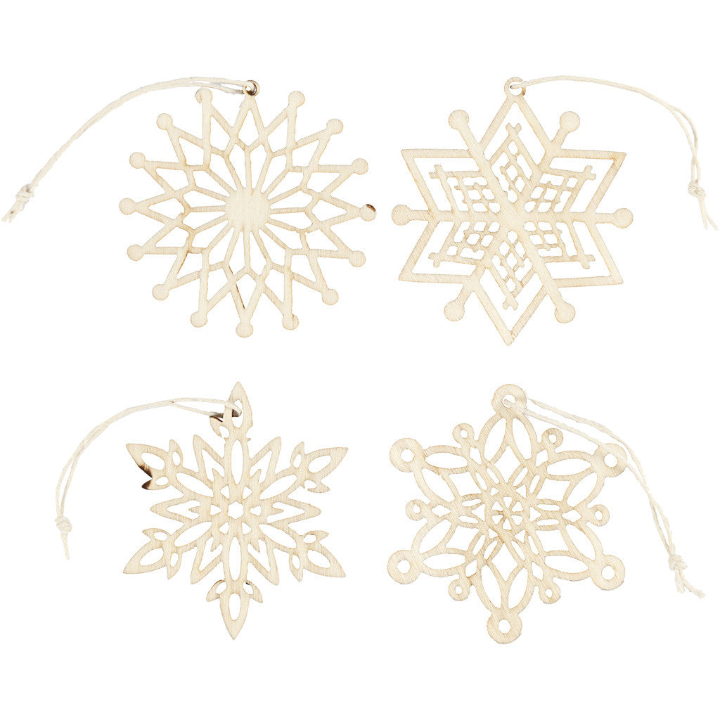Weihnachtsschmuck aus Sperrholz 7x0.3cm - 200 Stk