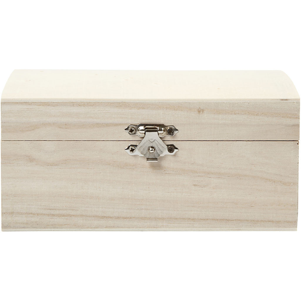 Schatkiste aus Kaiserholz 16.5x11x8.5cm - Innenabmessungen 15x9.5x5cm - 1 Stk