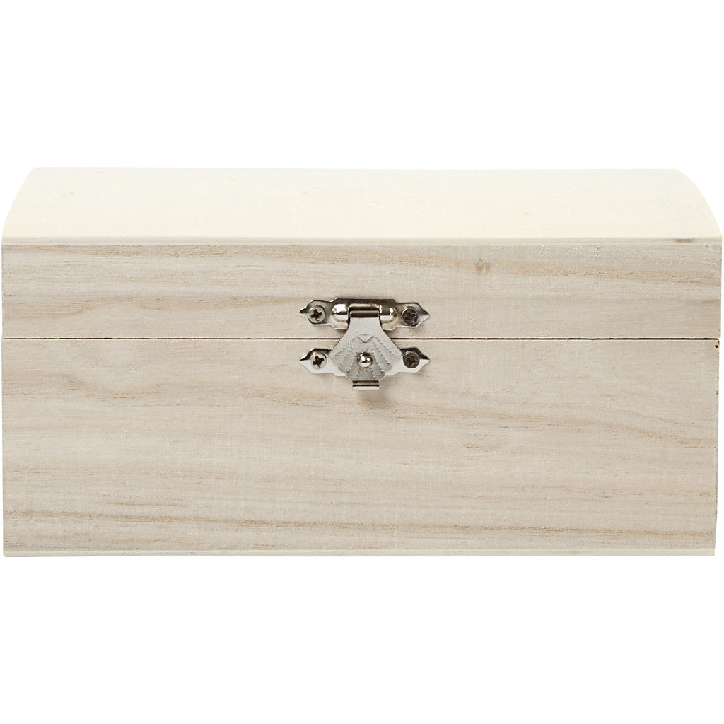 Schatkiste aus Kaiserholz 16.5x11x8.5cm - Innenabmessungen 15x9.5x5cm - 1 Stk