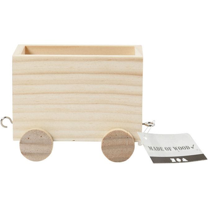 Spielzeug-Zugwagen, H: 8 cm, L: 9,5 cm, B: 6,5 cm, 1 Stk