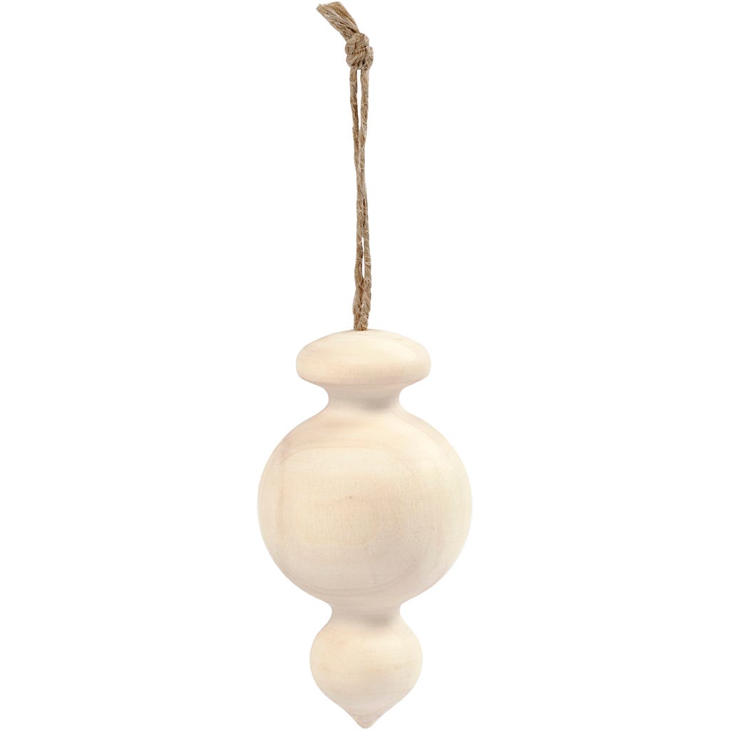 Christbaumkugel, H: 7,5 cm, D: 4 cm, 1 Stk