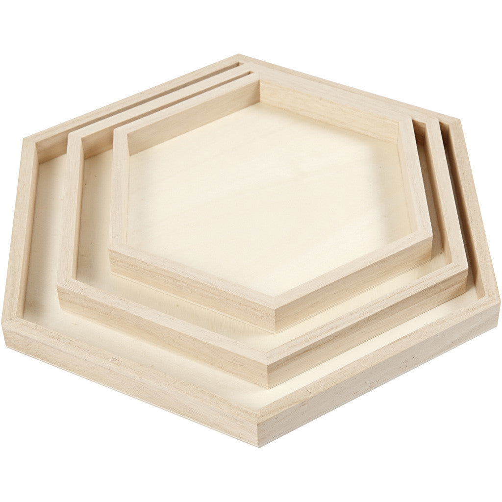 Tabletts, D: 21+26+31 cm, 3 stk/ 1 Satz