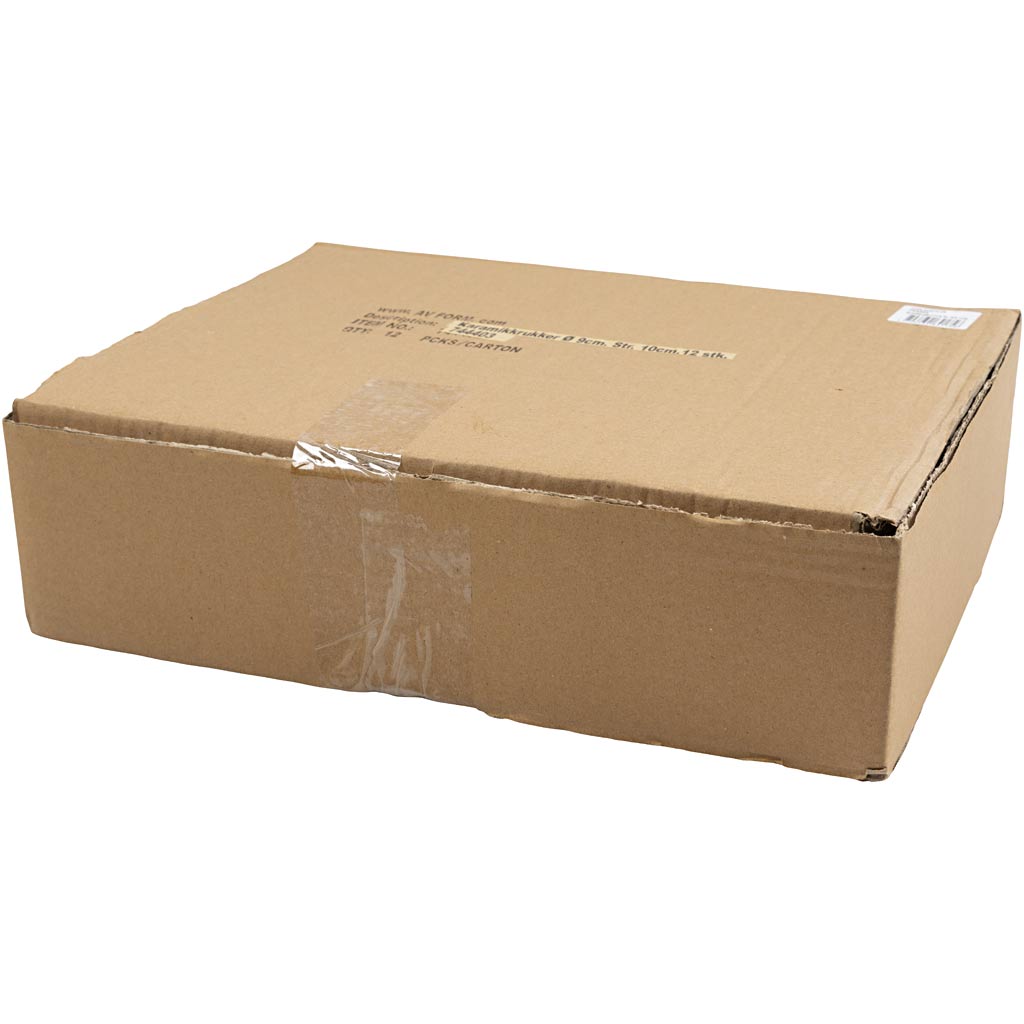 Becherförmige Keramikgefäße, D 9 cm, Größe 10 cm - 12 Stk