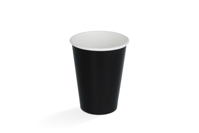 Milkshake cup Carton small 360ml Ø90 mm 12oz Black FSC®Mix