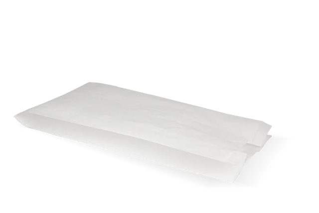 Snack-Tüten gelocht Papier - 2 Teich 160x100x310mm weiß 45gr - 1.100 Stück