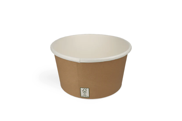 Soup cups Carton 360ml Ø110mm 12oz FSC®Mix kraft