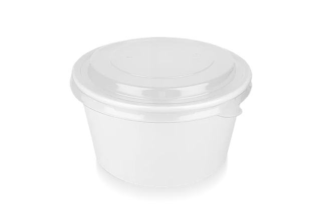 Salad Poke Schale 1000ml 32oz Ø148x78mm weiß - 300 Stück