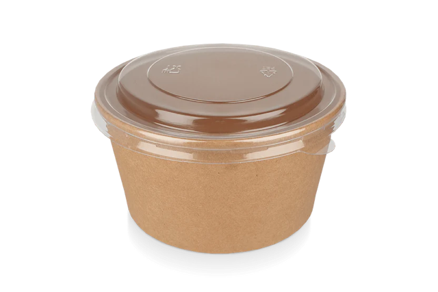 Salad Poke Schale 1000ml 32oz Ø148x78mm kraft - 300 Stück